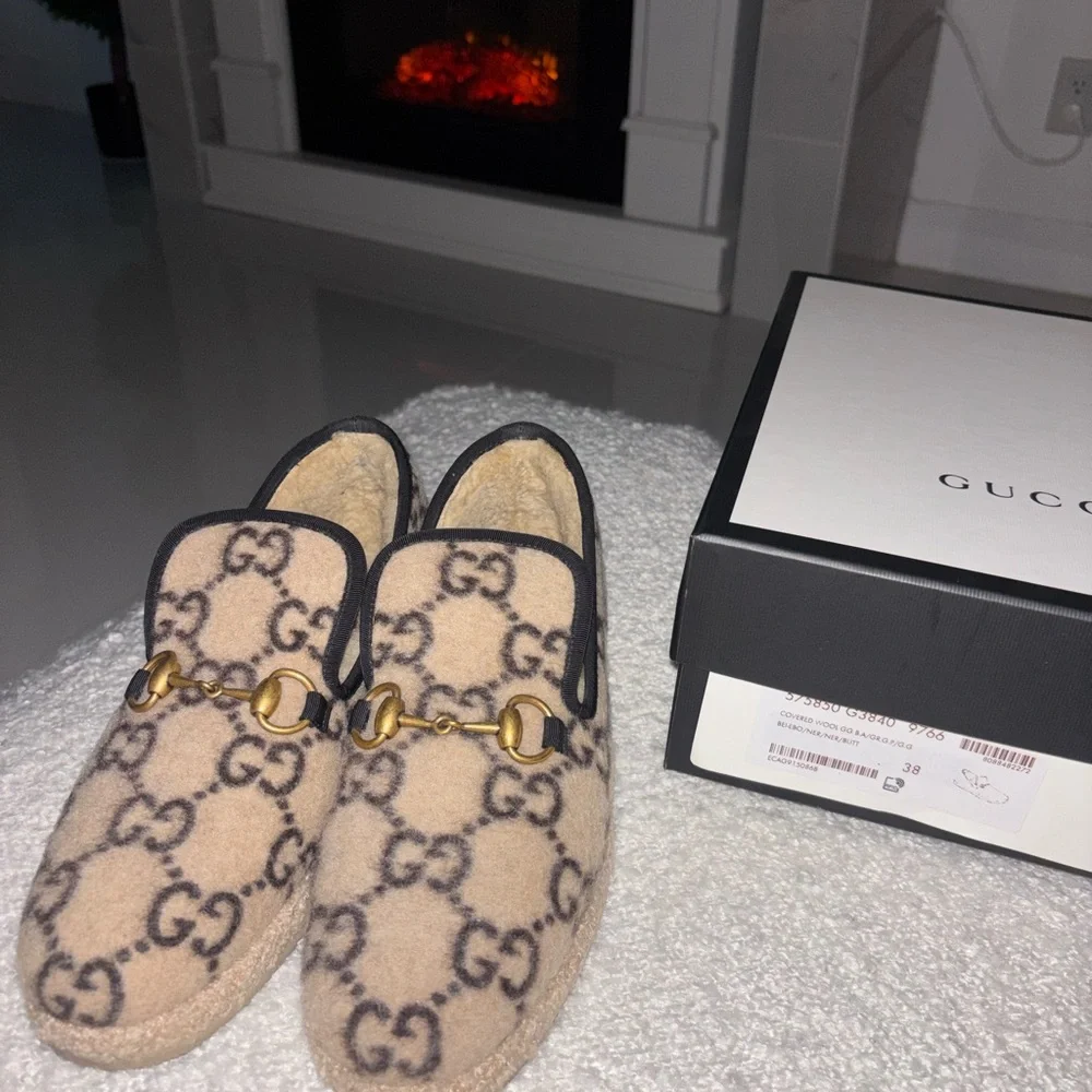 Gucci horsebit wool loafers - Picture 1 of 4